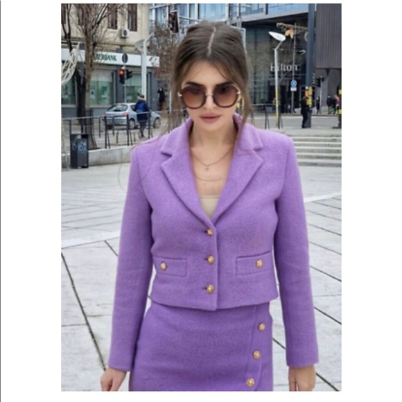 ZARA MAUVE SKIRT || BLOGGER FAV. - Picture 4 of 7